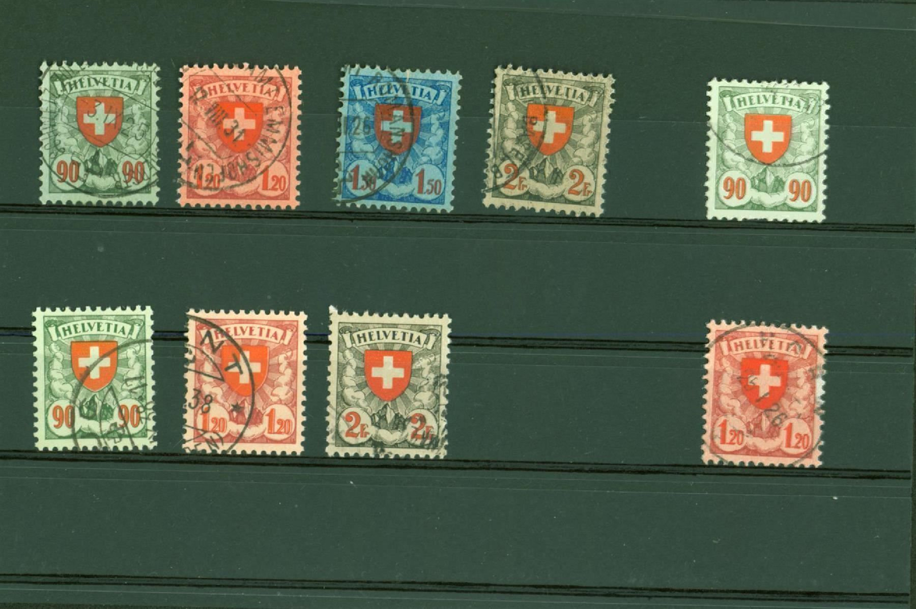 Tutti i francobolli: Wappenmuster diverse Papiere (Q581) – Usato da Seuzach venduto da Harri19