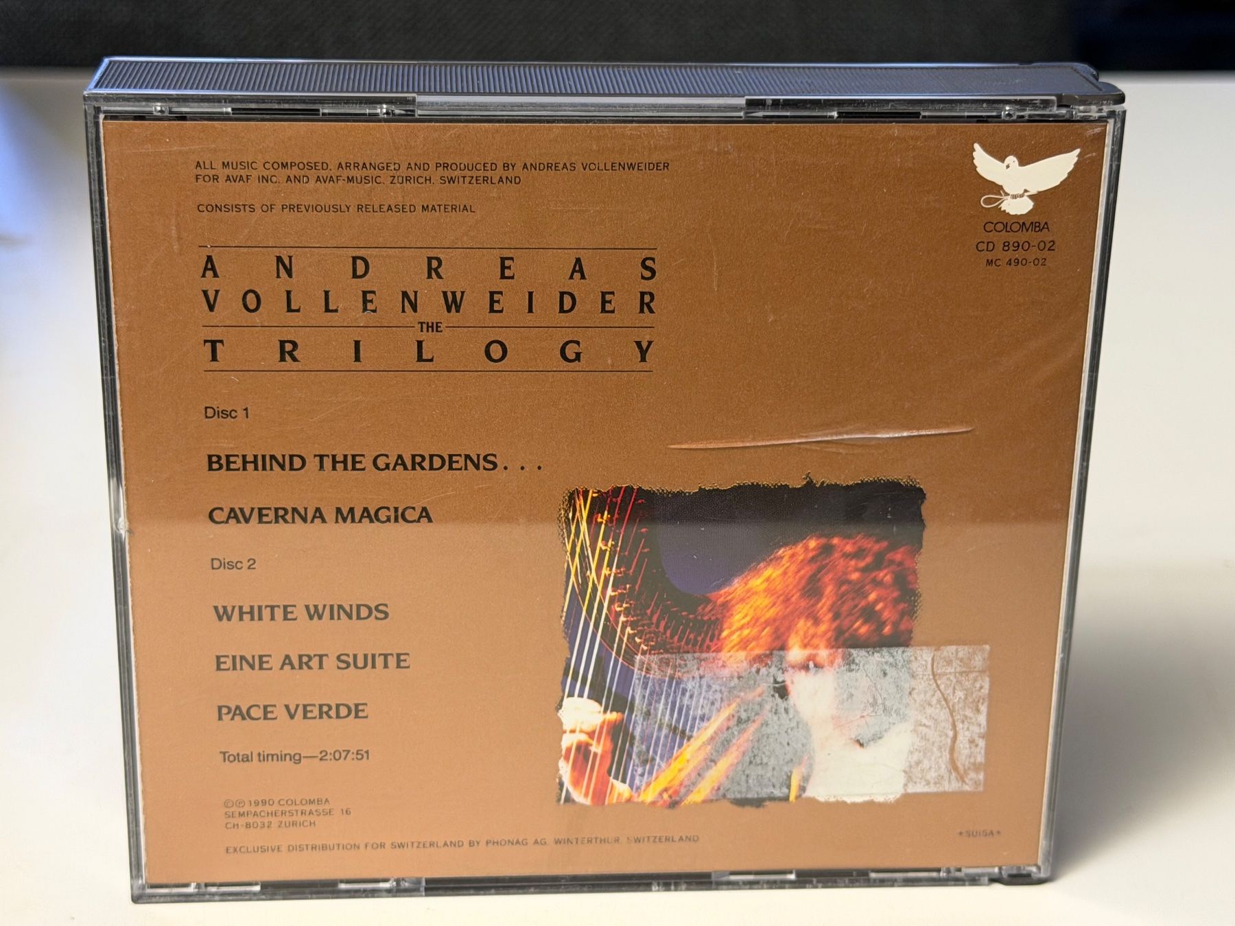CD: Andreas Vollenweider - The Trilogy - HB21B – Usato da Küsnacht ZH venduto da Jazztilldawn 1