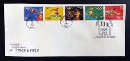 USA CACHET 1991 SALUTING THE OLYMPIC GAMES LOS ANGELES