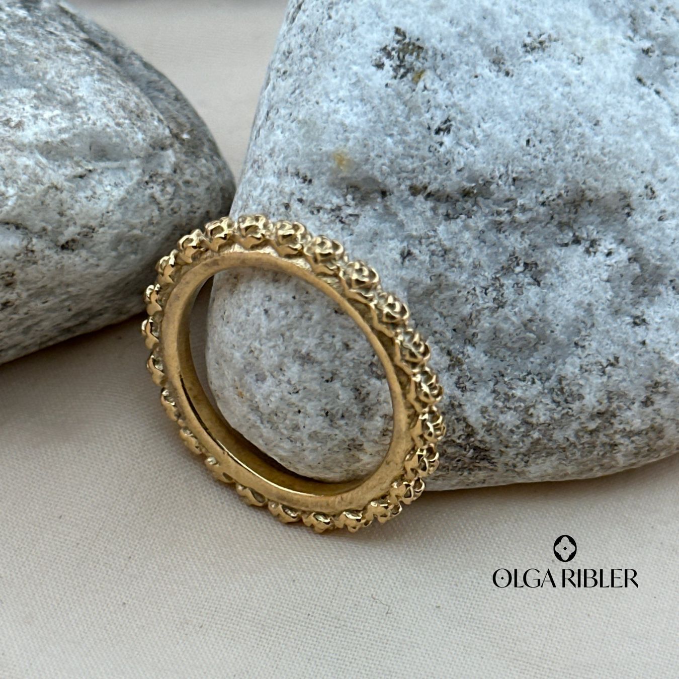 Olga Ribler Bagues: Silber Ring 925 mit Rosenmuster Grösse 58 – Neuf (Voir description) à Luzern par Schmuckoutlet 4