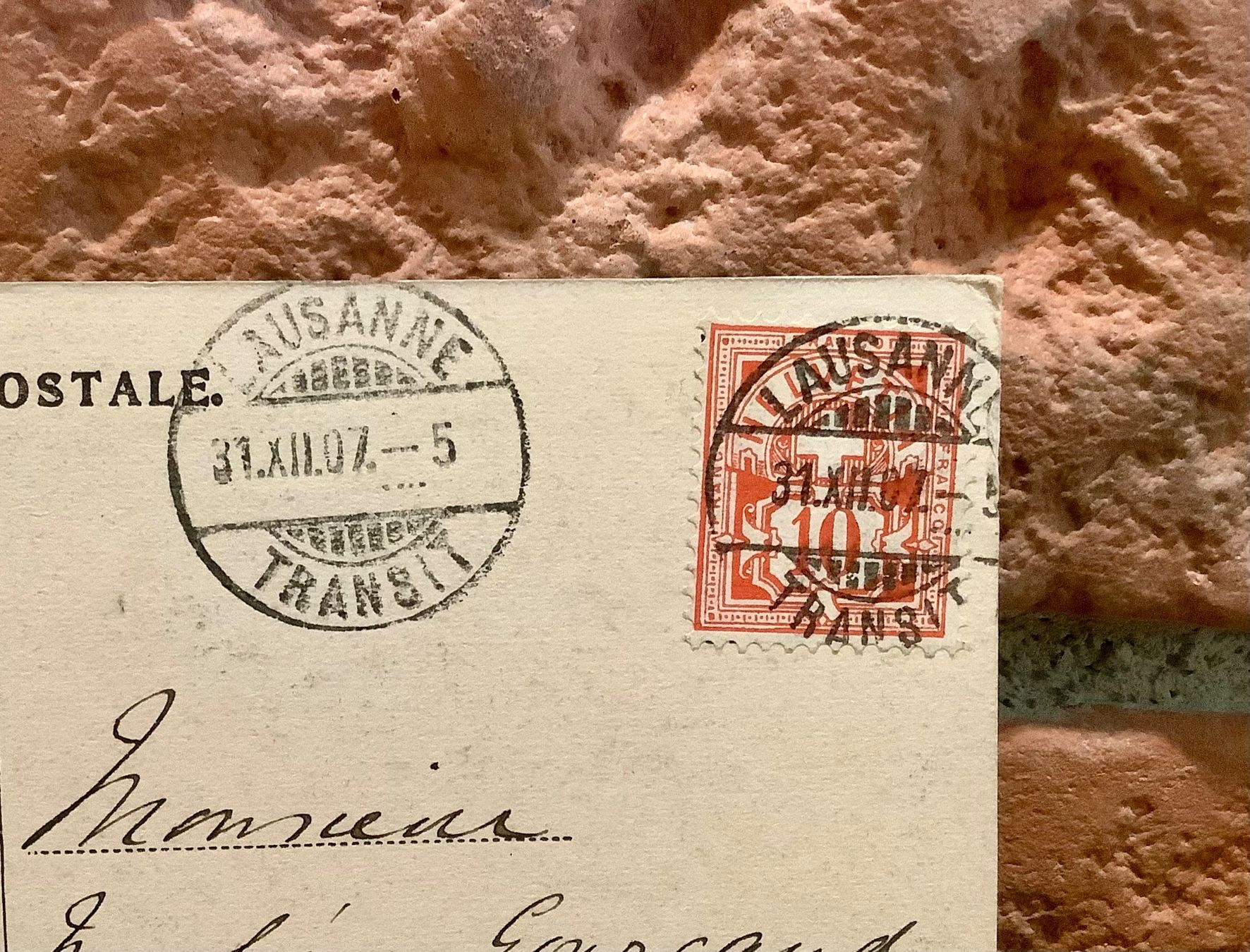 Ansichtskarten: 1907 - Lausanne en hiver – Gebraucht aus Root von ENGLAND-TREASURES 3