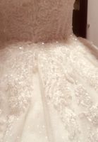 Robe de mariée blanc perles taille S neuf bon état