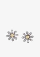 Boucles d'oreilles marguerites strass Betsey Johnson