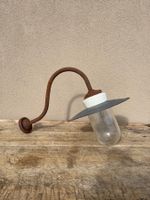 KE1461 Antike Emaille Lampe/Hof Lampe/Bauernhof Lampe/Garage