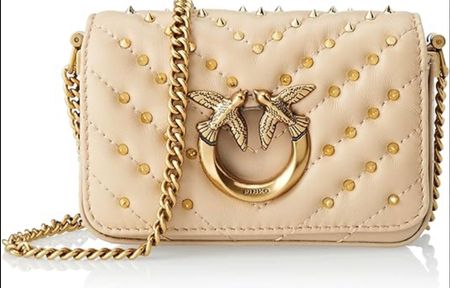 Pinko LOVE CLICK MICRO SHEEP NAPPA, beige Safari