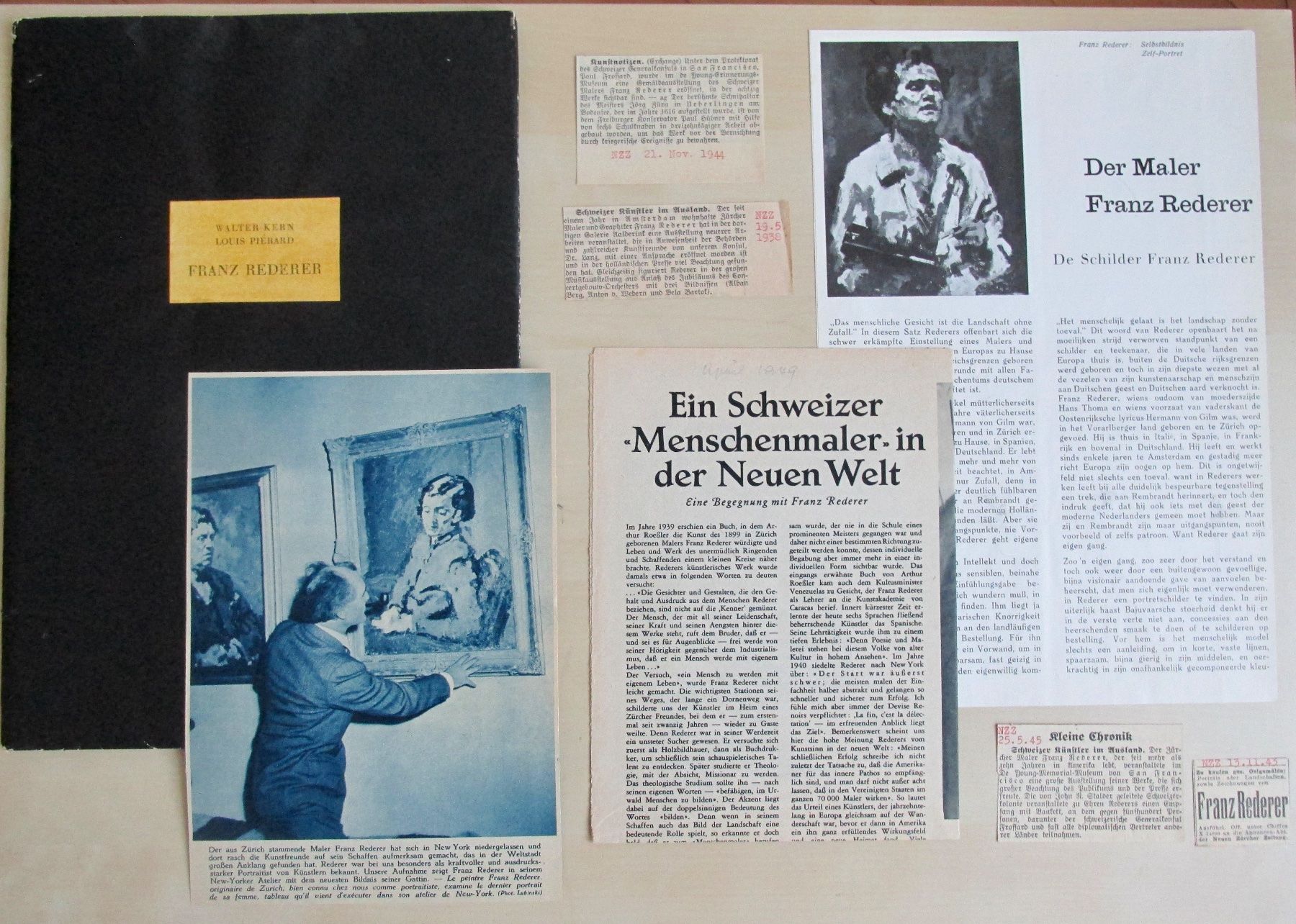 Tableaux: Ölbild: Portrait eines Herrn 1932 / Franz Rederer – D'occasion à Winterthur par mat_q5d5 7