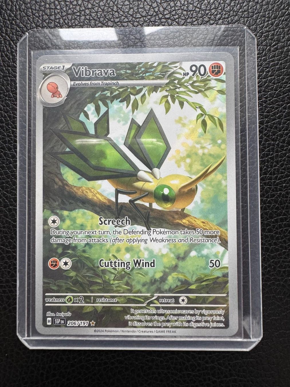 Pokémon Sammelbilder & Trading cards: Vibrava | Illustration Rare | SSP 206/191 | EN – Gebraucht aus Spreitenbach von Snacky96