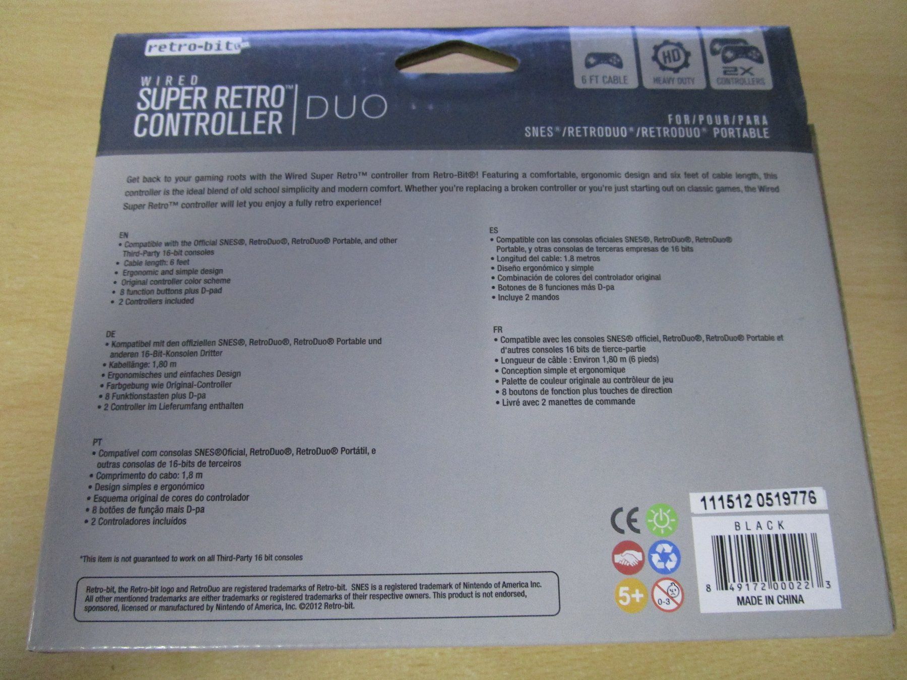 Controller: 2 x Super Retro Controller Super Nintendo Joypads - Neuware – Nuovo e nell'imballaggio originale da Goldau venduto da agestuffer 1