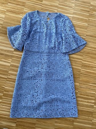 Marc Cain Lace Dress - Blue - Summer Occasion