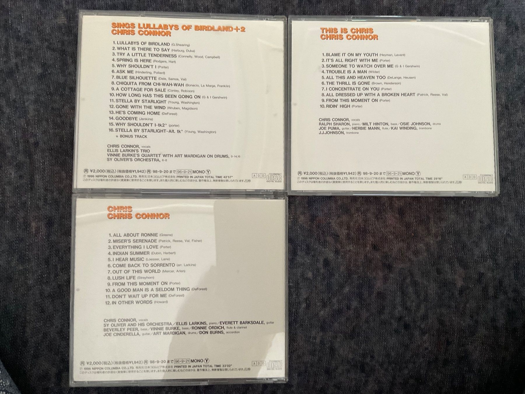 CD: Chris Connor – Usato da Herisau venduto da eri_2tb5 1
