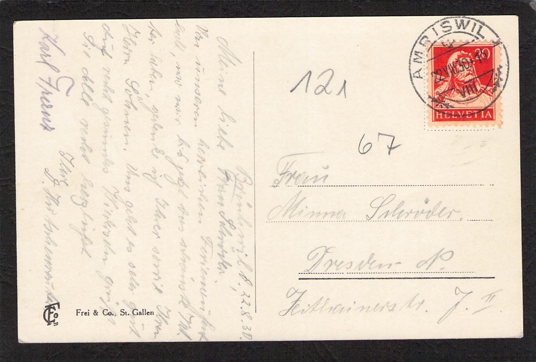 Cartoline postali: Romanshorn TG , gel. 1930 – Usato da Reichenburg venduto da Pipo-67 1