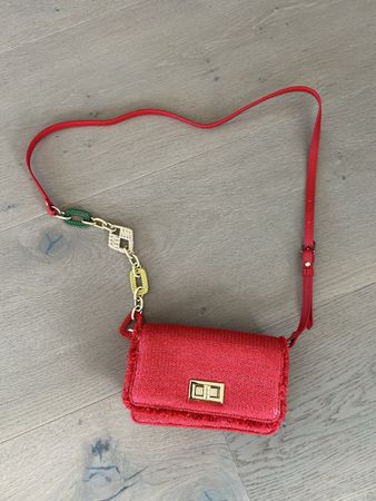 Tasche rot Bast NEU