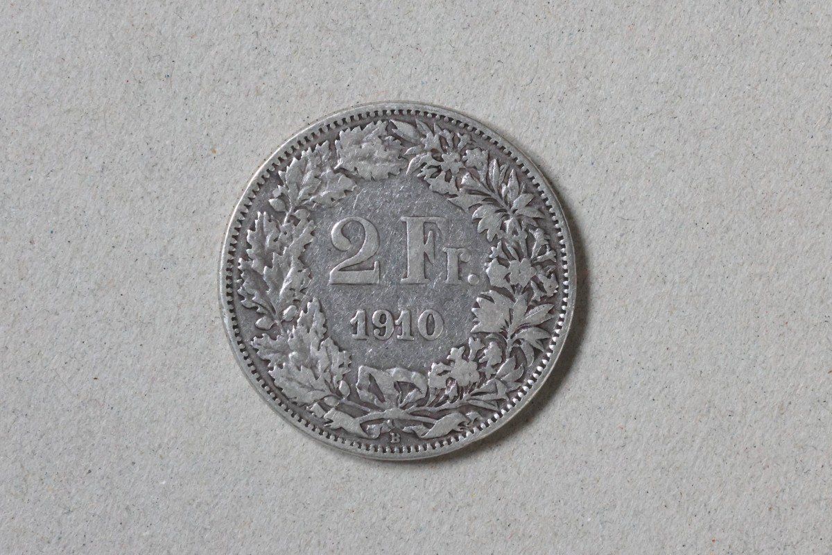 Tutti le monete: 2 Franken silber 1910 – Usato da Wil SG venduto da Ikw