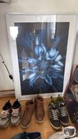 gerahmtes Blumenplakat 70x100cm 