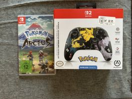 PowerA Controller und Pokemon Spiel Switch neuwertig