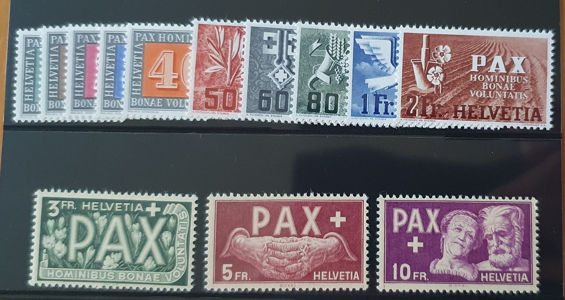 Tutti i francobolli: CH, SBKNr. 262/274, PAX Satz, postfrisch ** – Nuovo (secondo la descrizione) da Kreuzlingen venduto da Rschweiz1