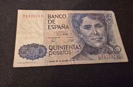 Billet Espagne 500