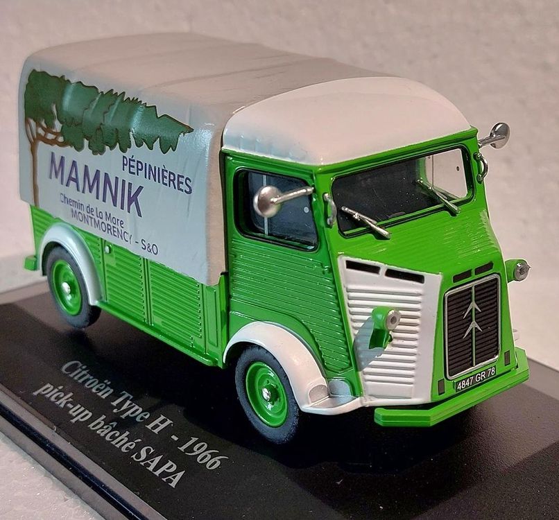 Miniature Citroën Type H 1965 Pickup Bâché 1/43 - Minialuxe Réf. K116_3SE - Neuf Signé