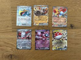 Lot de 6 Cartes Pokémon 