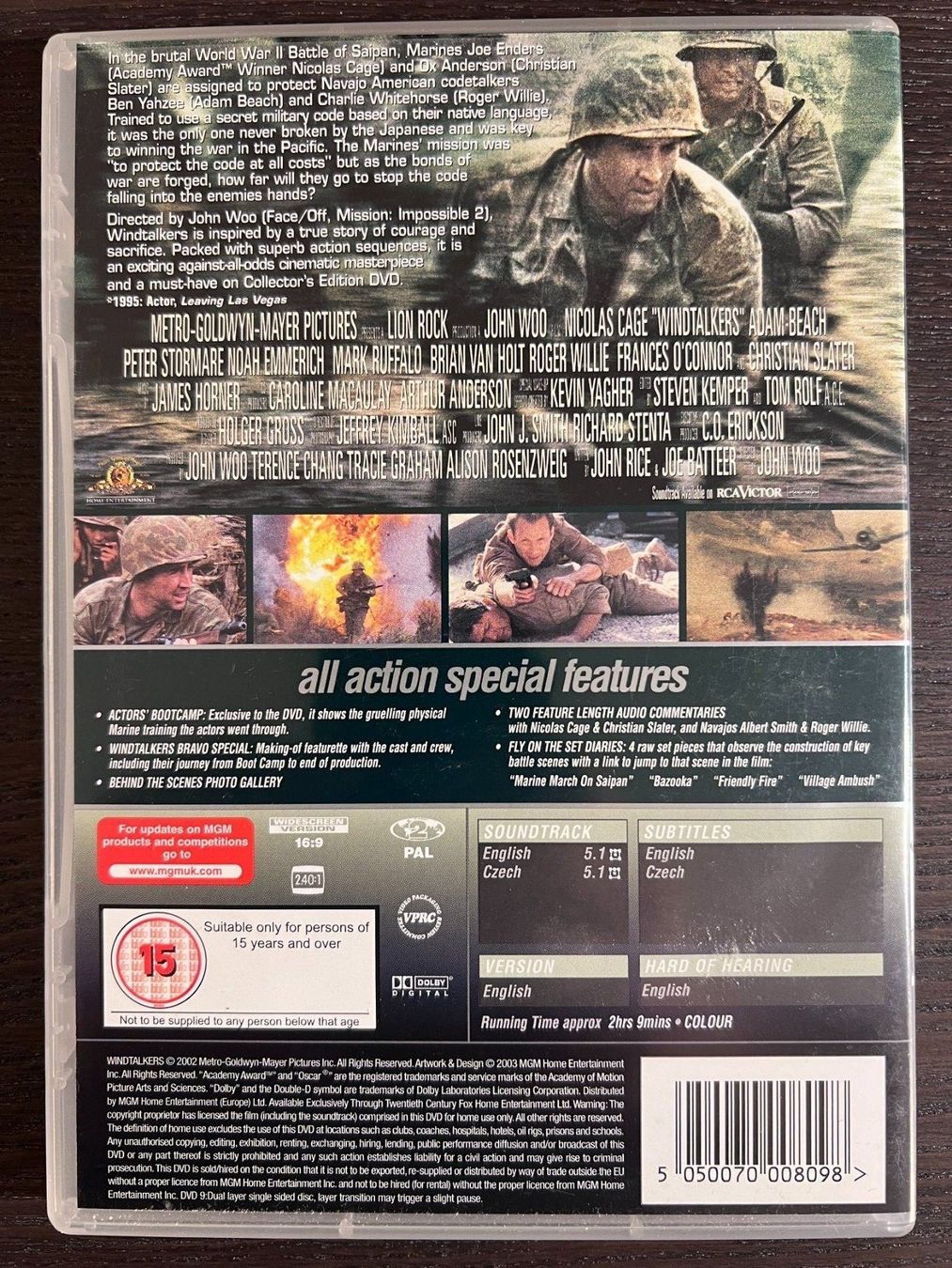 Tutti i DVDs: Windtalkers ( Englisch ) – Usato da Zürich venduto da FilmFreunde 1
