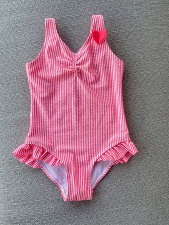 Mädchen Badeanzug pink gestreift Grösse 92 neu