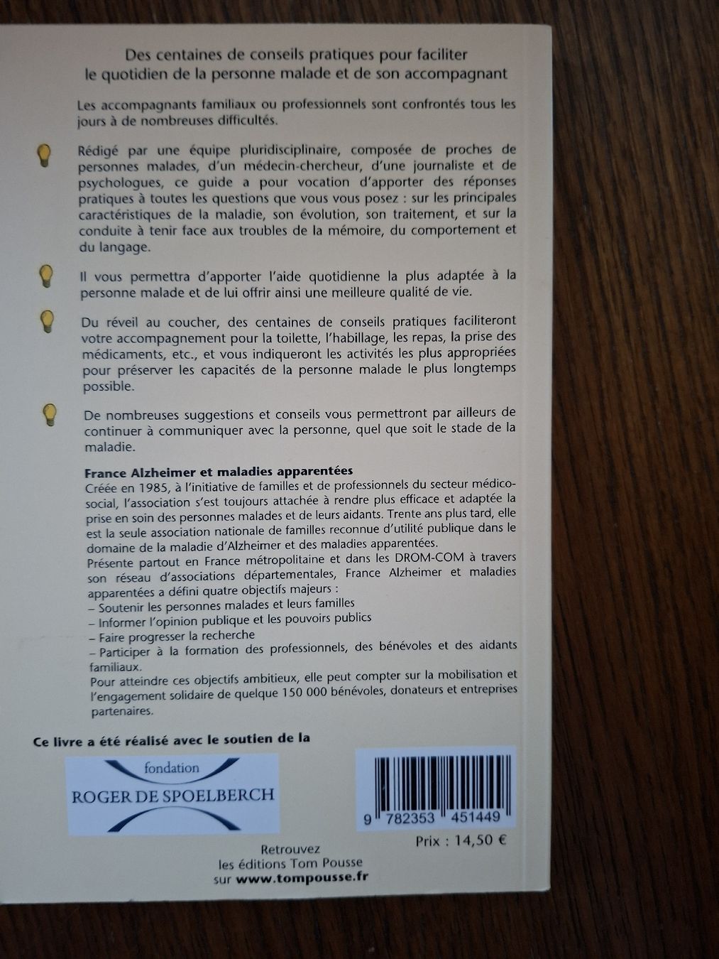 Libri: livre alzheimer – Nuovo (secondo la descrizione) da Cournillens venduto da masoeur 1