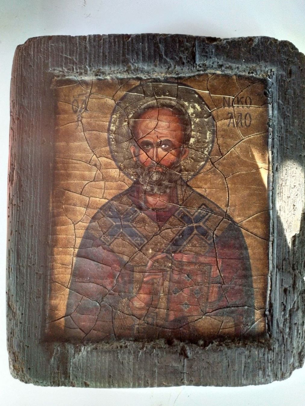 Dipinti: Tableaux  sur bois Saint Nicolas – Usato da Grand Lancy venduto da ampoule