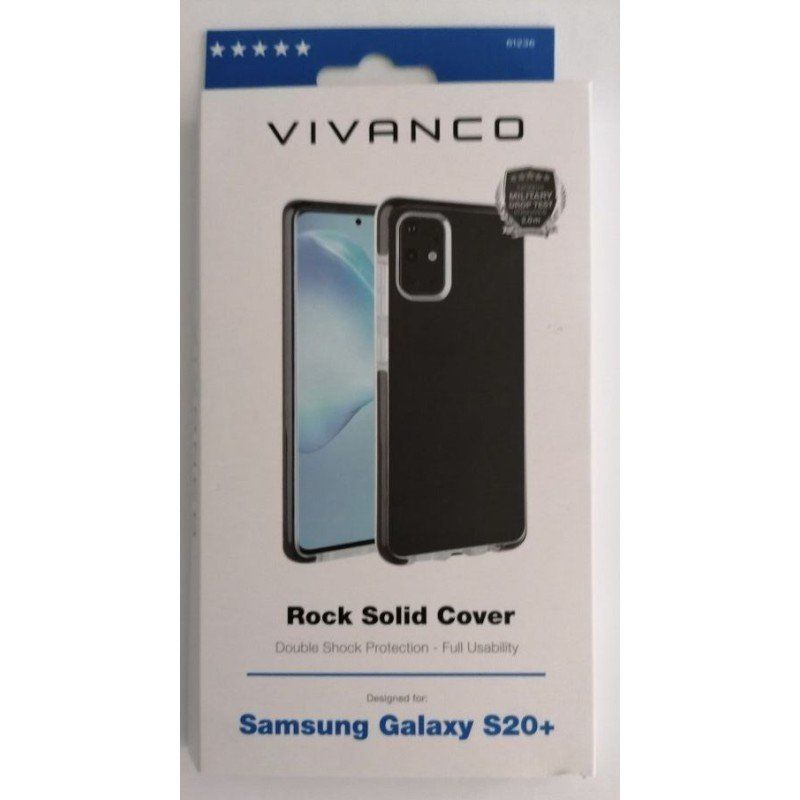 Cover & Protezioni schermo: Rock Solid Case Transparent Schwarz Samsung Galaxy S20 Plus – Nuovo (secondo la descrizione) da Bassersdorf venduto da maga1g