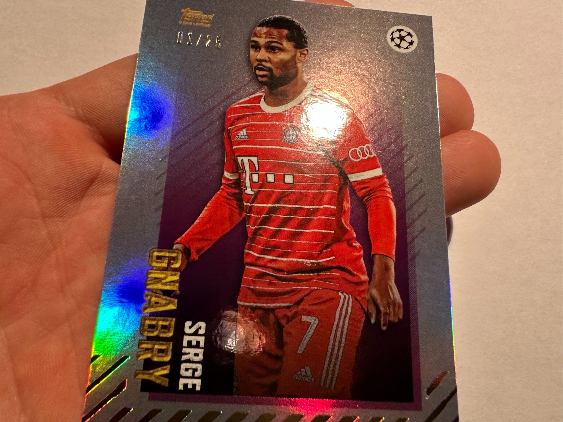Panini Carte collezionabili: 2022 Topps UCL Serge Gnabry 01/25 – Usato da Hagendorn venduto da Pokecollectorch 2