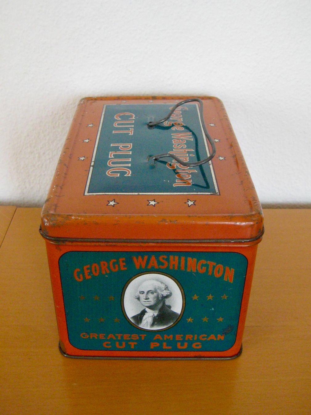 Pots: Antike Blechdose CUT PLUG George Washington – D'occasion à Langendorf par Happy11 2