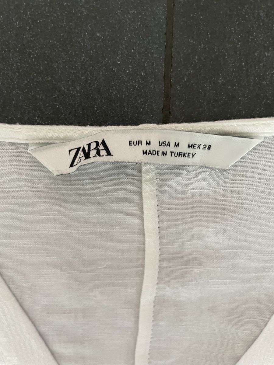 Zara Blusen: Elegant White Zara Blouse, Size S – Neu (gemäss Beschreibung) aus Cham von vsgesser 5