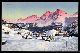 Arosa, Winterlandschaft mit verschneiten