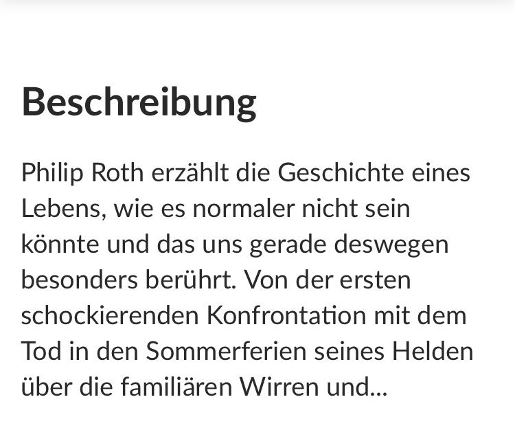 Libri: Philip Roth: Jedermann – Usato da Buchs AG venduto da Allerleis 4