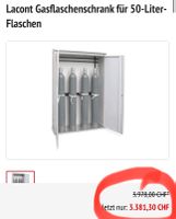 Lacont Gasflaschenschrank für 50-Liter-Flaschen statt 3381.-