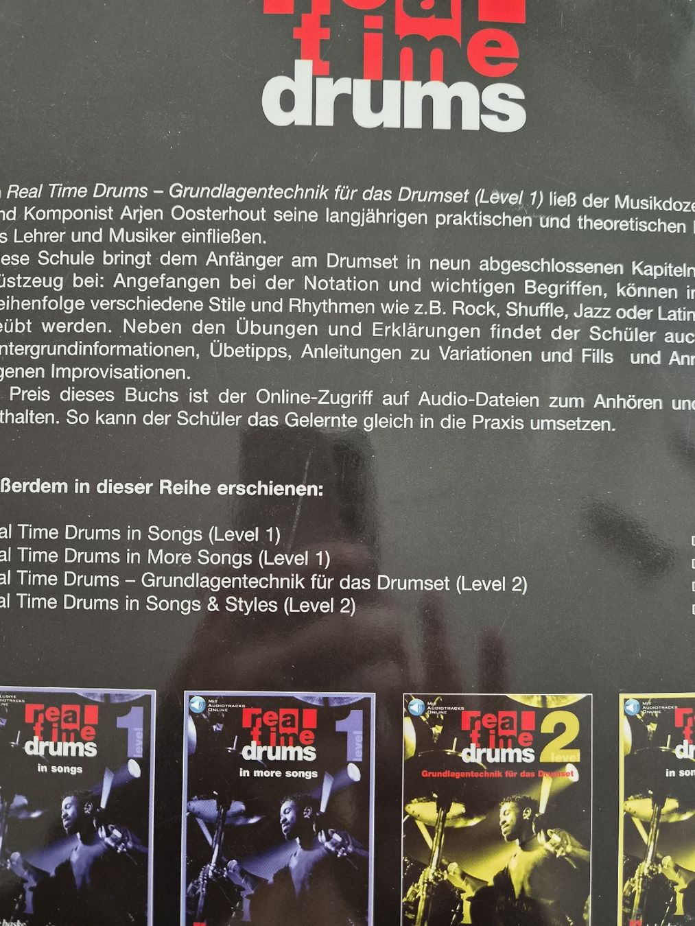 Strumenti musicali: Real Time Drums A.Oosterhout mit CD  – Usato da Zofingen venduto da Tinpan 1
