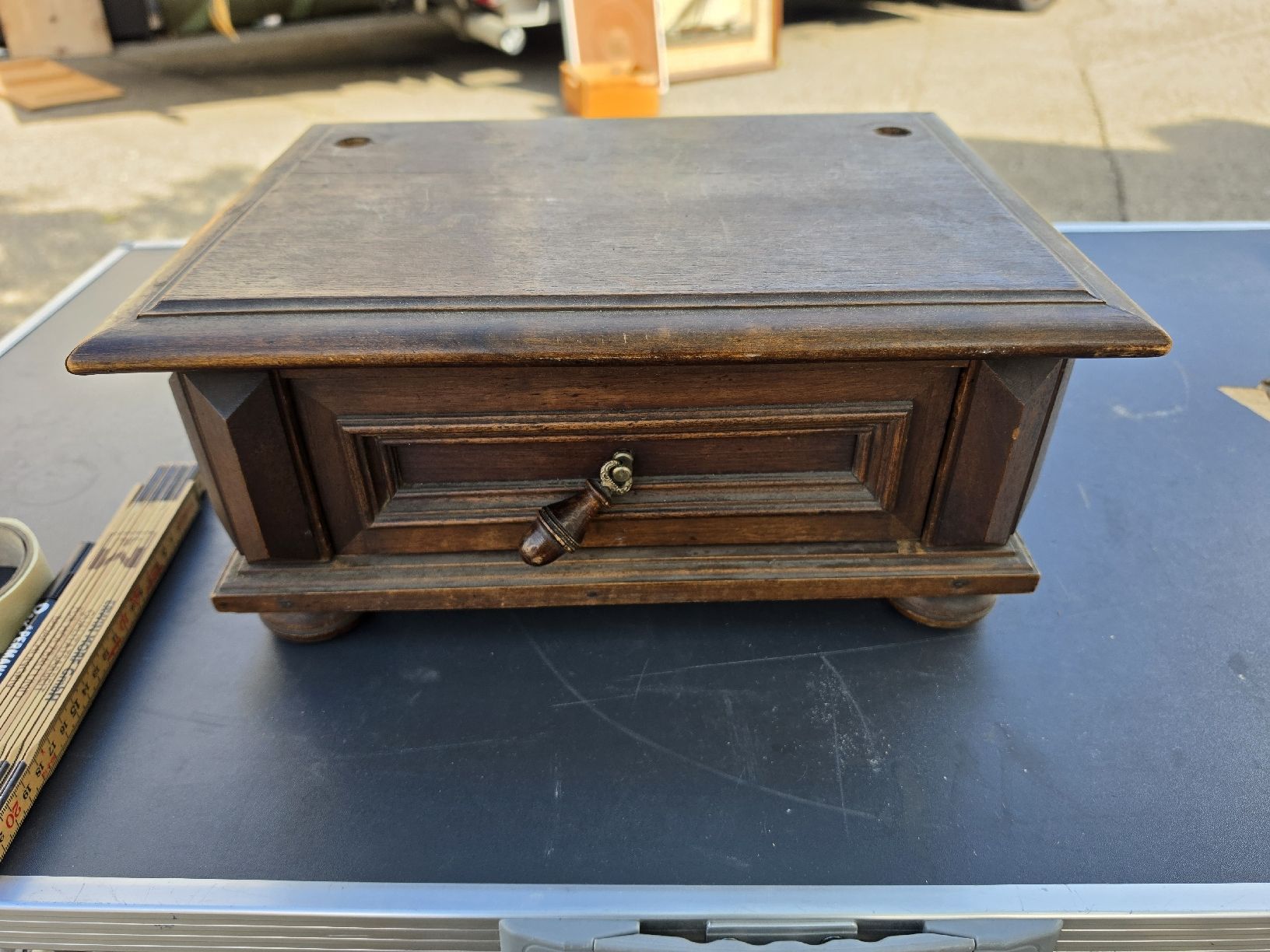 Cassapanche: Holzschatulle mit Schublade antiker Stil – Usato da Mettlen venduto da elios0888
