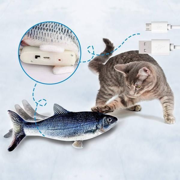 Giocattoli: Katzen Spielzeug Flippity Fish – Usato da Grenchen venduto da juebo