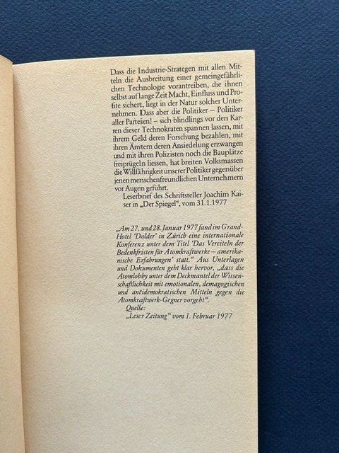 Bücher: Peter Graf, Atomfront, 1977 – Gebraucht aus Bern von oregonzwei 2