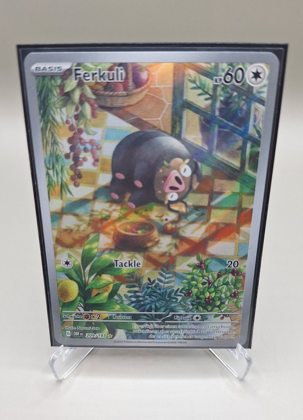 Pokémon Sammelbilder & Trading cards: Ferkuli (OBF 209) – Gebraucht aus Naters von poketrade11