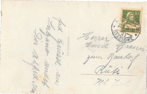 Cartoline postali: Gandria vista parziale – Usato da Olten venduto da clotaldi 1