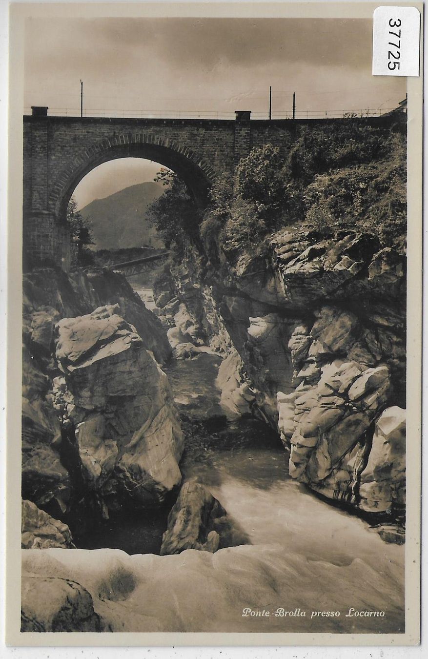 Cartoline postali: Ponte Brolla presso Locarno – Usato da Ettingen venduto da Kartenplanet