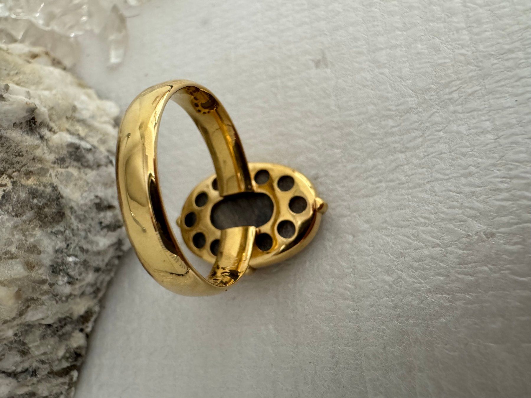 Anelli: Design-Ring Versteinertes - Holz – Nuovo (secondo la descrizione) da Biberist venduto da tl-schmuck 5