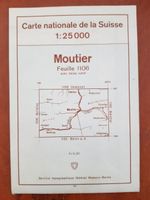 Carte nationale de la Suisse 1:25 000 Moutier Feuille 1106