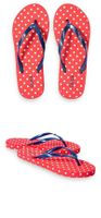 NEUE Flip-Flops rot-weiss Polka dot für Gr. 37-38 - 80418