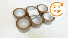 Klebeband Paketband 6er-Pack braun