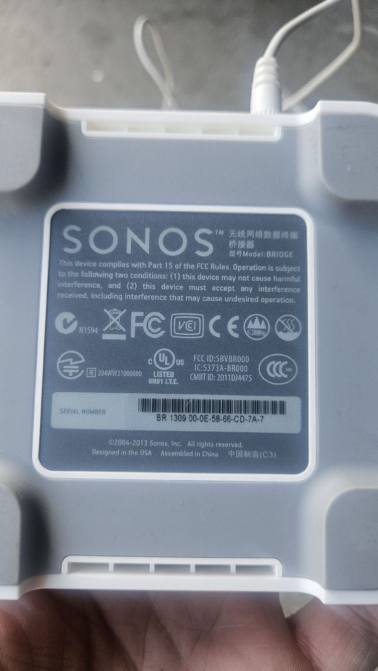 Sonos Systèmes audio & multimédias: Sonos Bridge Network  with Power Supply Unit – Défectueux à Sachseln par laz_65cg 2