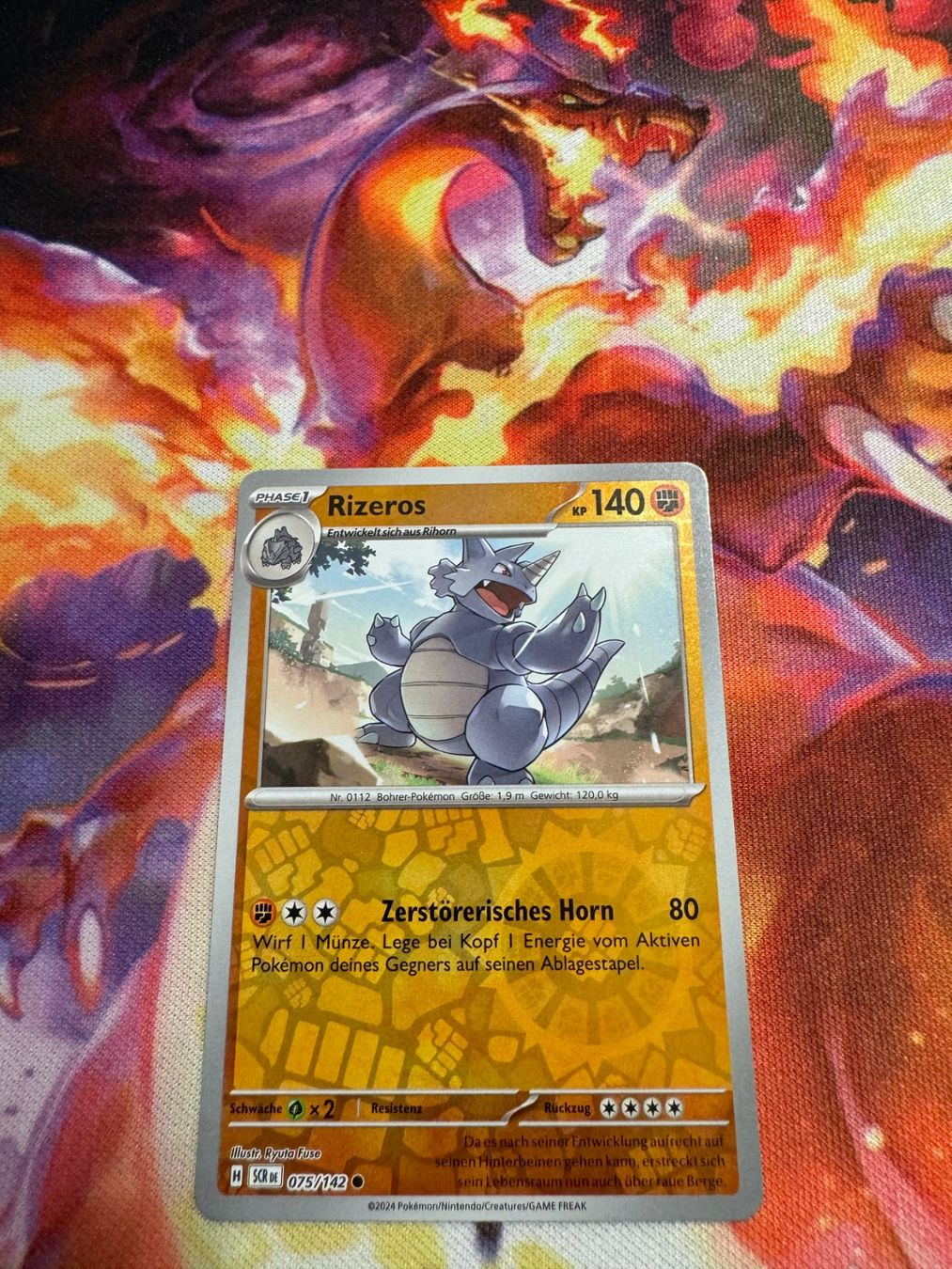 Pokémon Carte collezionabili: Rizeros (SCR 075) / Reverse Holo / Stellarkrone – Nuovo (secondo la descrizione) da Bülach venduto da CherryBlu