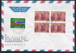 Flugbeleg nach Australien 561 und 562 ET Bern 13.2.1975