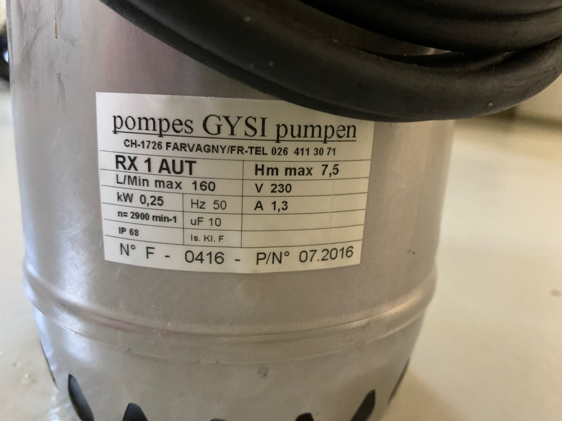 Pompes et pièces: Tauchpumpe Pedrollo RX1 – D'occasion à Au par zimott 3