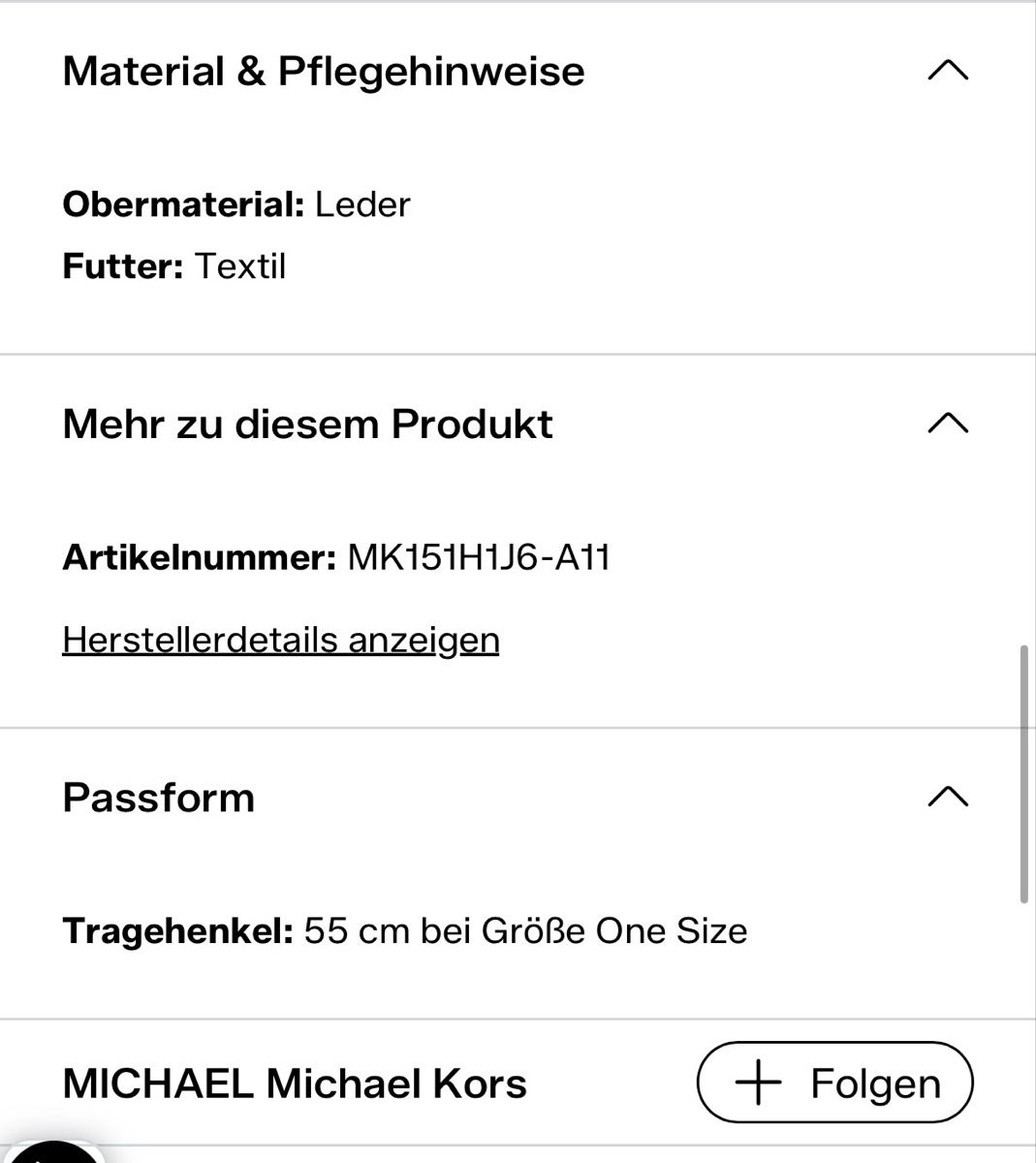 Michael Kors Sacs femmes: Michael Kors Umhängetasche – Neuf (Voir description) à Uzwil par Milenaa22 4